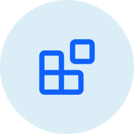Developer - Technical Architect A blue icon showing a puzzle piece concept